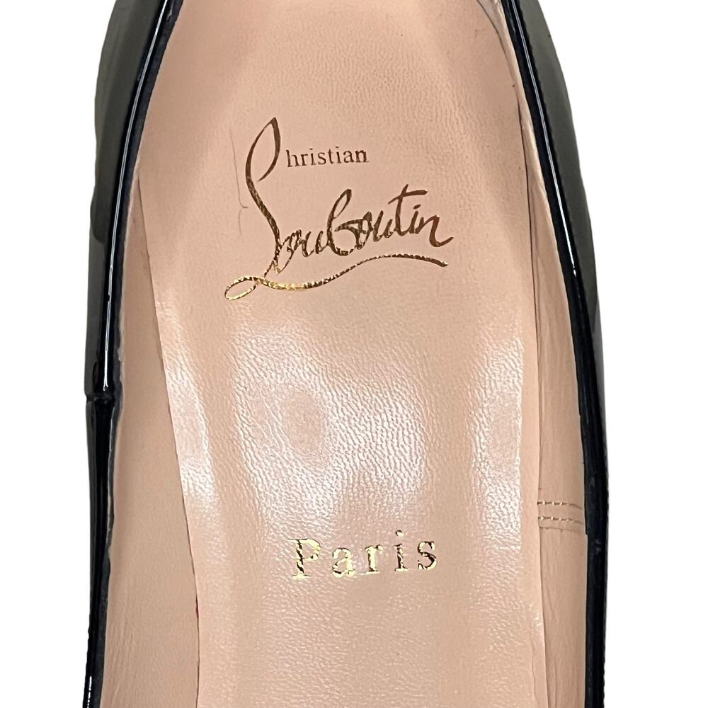 Christian Louboutin Black Patent Leather Heels - Picture 8 of 14